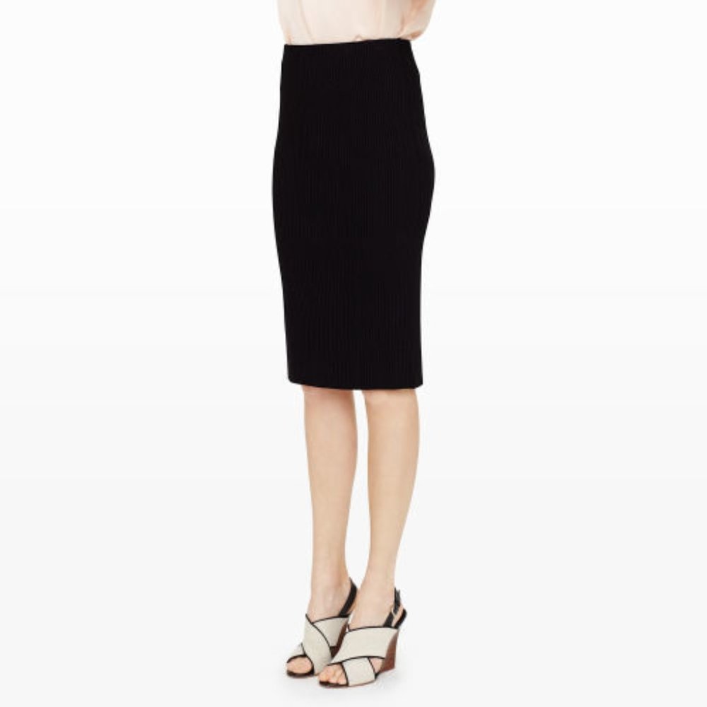 NWT Club Monaco Rubhee  Black Pencil Skirt